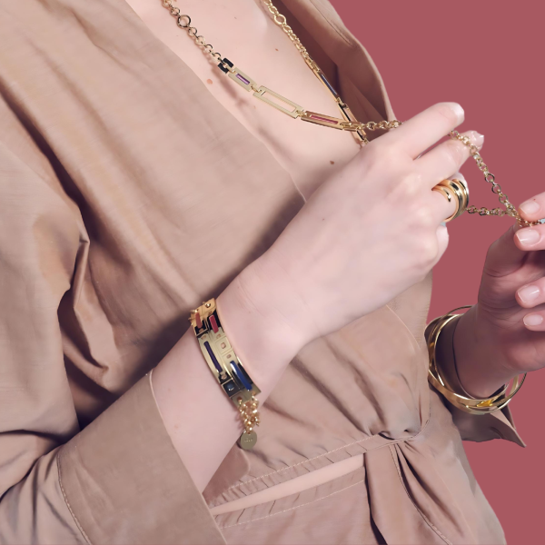 Gold-plated bracelet Kaleidos