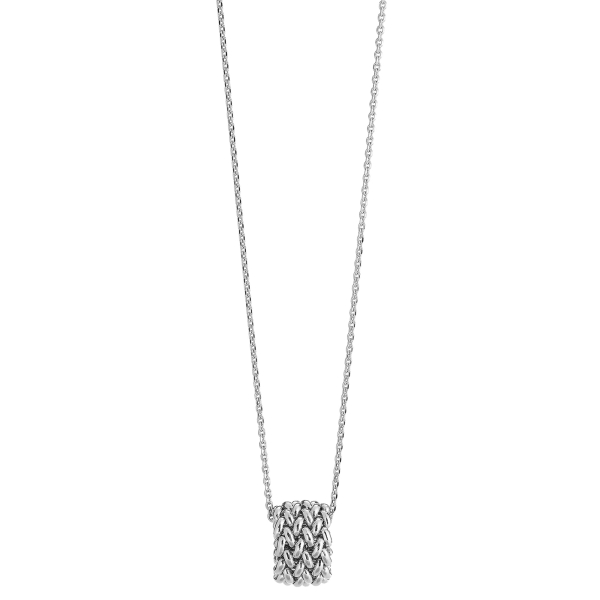 Collana in argento rodiato Chicco