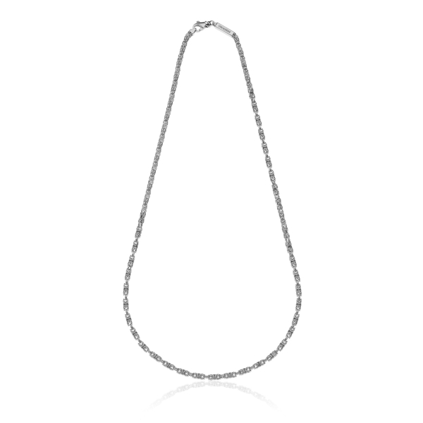 Collana in argento catena bizantina