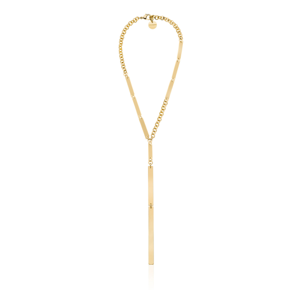 Flat chain Y necklace Lux