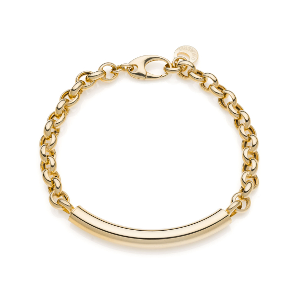 Bracciale in argento dorato Aria