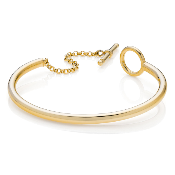 Bracciale in argento dorato Aria
