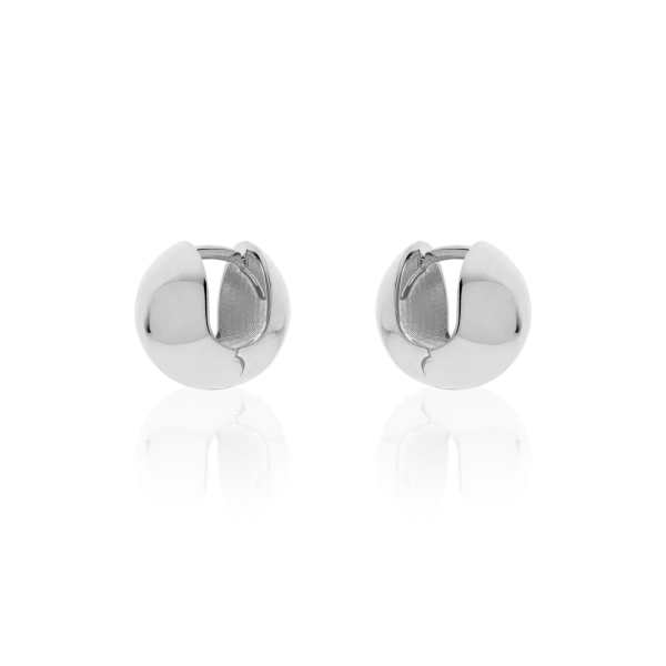 Cerchietti bombati in argento Boule