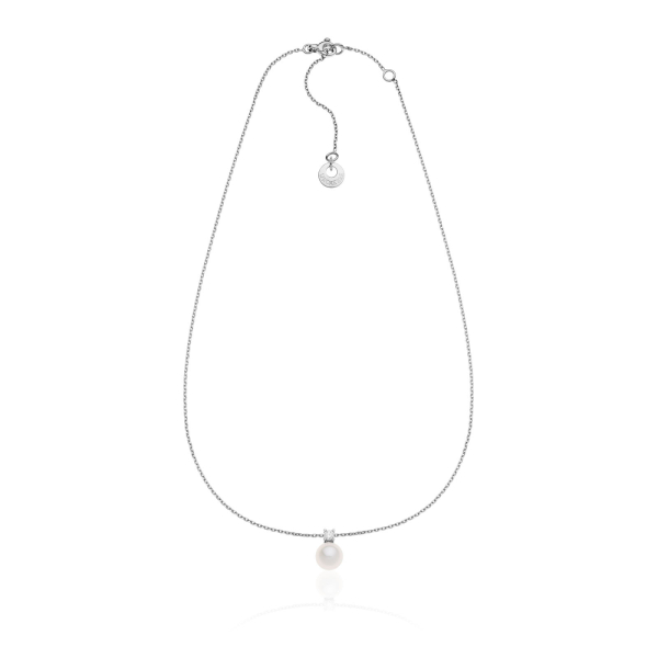 Collana in argento con perla