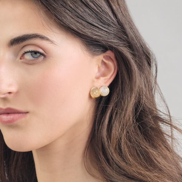 Orecchini Gea con pavé di zirconi