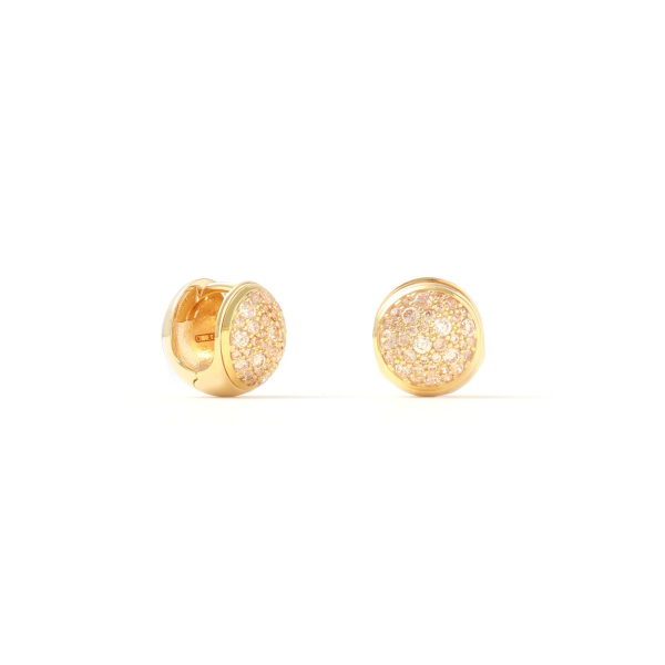 Orecchini Gea con pavé di zirconi