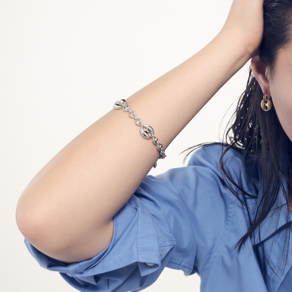 Bracciale maglia marina in argento