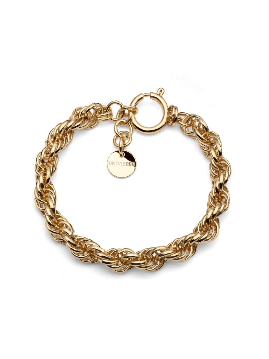 Golden rope chain bracelet | UNOAERRE Italian Jewellery
