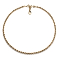 Silver-plated Rope Chain Necklace