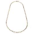 Collana lunga paperclip dorata