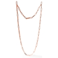 Collana lunga paperclip rosa