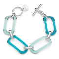 Bracelet with blu enamel