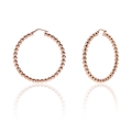 Hoop earrings with bead tube