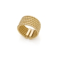 Anello a fascia catena a palline
