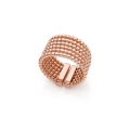 Anello a fascia catena a palline