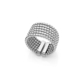 Anello a fascia catena a palline