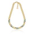 Collana groumette smalto blu