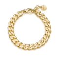 Bracciale catena grumetta dorata diamantata