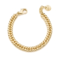 Bracciale grumetta doppia dorata