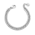 Bracciale grumetta doppia argentata