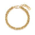Golden silver byzantine bracelet 