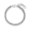 Silver bracelet with Byzantine chain