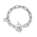 Bracciale catena argentata e madreperla Joya