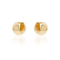 Cerchietti bombati in argento dorato Boule