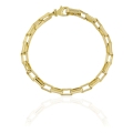 Bracciale catena forzatina dorata