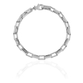 Bracciale catena forzatina argentata