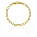 Bracciale catena traversino dorata