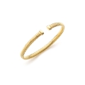 Bracciale tubogas in argento dorato