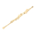 Bracciale con medagliette dorato