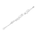 Bracciale con medagliette argentato