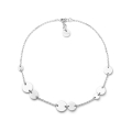 Collana con medagliette argentata