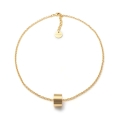 Golden ring necklace