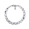 Collana maglia marina argentata