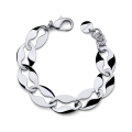 Bracciale maglia marina argentato