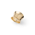 Anello maxi fascia dorata