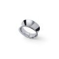Anello a fascia argentato