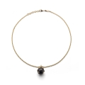 Collana Mine Charm Nero Piccolo