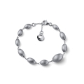 Bracciale in argento satinato