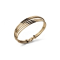 Bracciale rigido in argento dorato