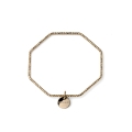 Bracciale rigido dorato diamantato