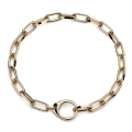 Golden necklace with maxi clasp