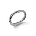Bracciale torchon argentato