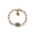 Bracciale Joya catena e cristallo grigio