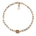 Collana catena Joya cristallo giallo