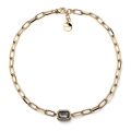 Collana catena Joya cristallo grigio