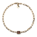 Collana catena Joya cristallo marrone